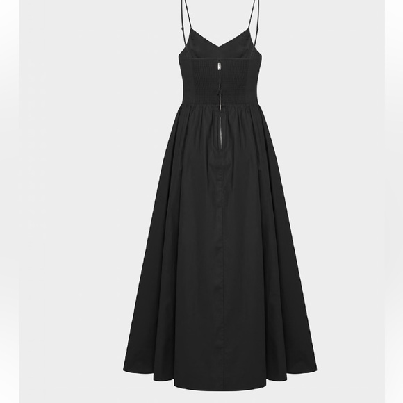Babaton Wilfred Poplin Black Midi Dress - Picture 6 of 11